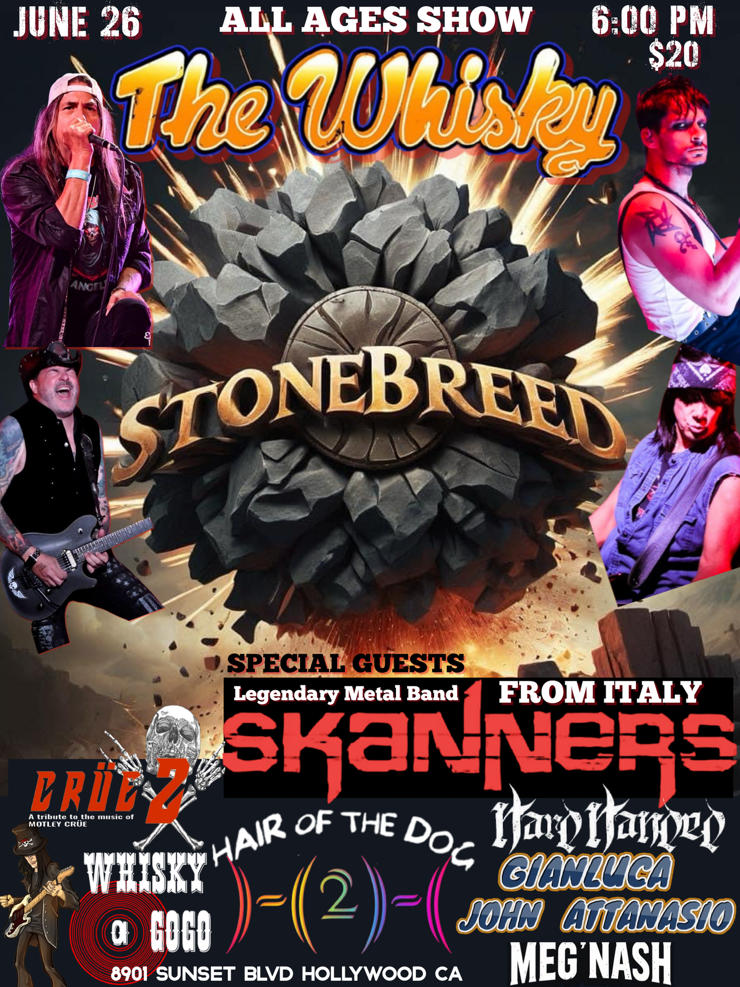 STONEBREED Headlines THE WHISKY JUNE 26