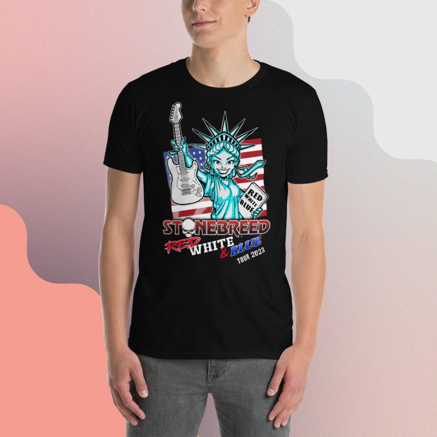 STONEBREED Red White & Blue Tour 2023 T-Shirt-FRONT