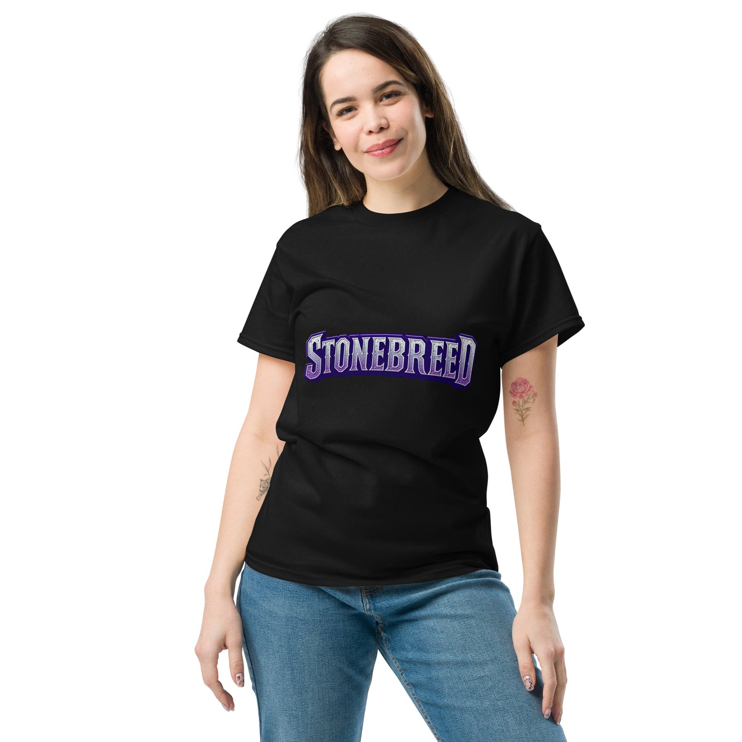 STONEBREED basic purple logo Unisex classic tee