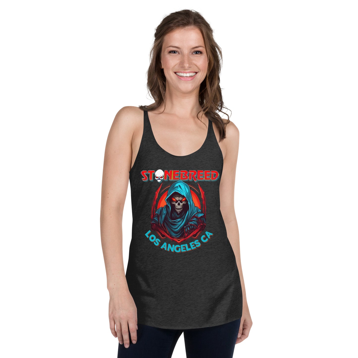 STONEBREED Los Angeles Skull Women's Racerback Tank