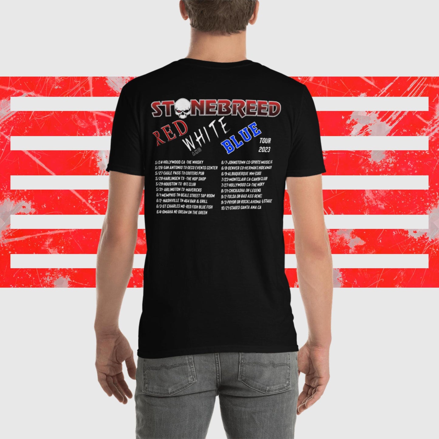 Stonebreed Red White & Blue Tour 2023 T-Shirt