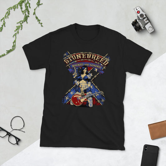 STONEBREED Rocked & Loaded Rebel Theme Short-Sleeve Unisex T-Shirt